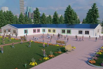 656 m² Prefabrik Okulu